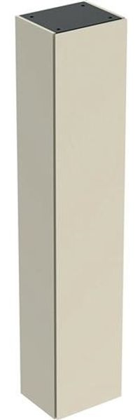 Hochschrank iCon 1 Tür sand-grau glänzend