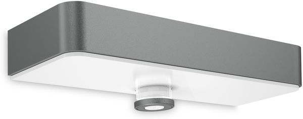 Steinel LED-Solarleuchte XSolar SOL-O S bugfriendly anthrazit, insektenfreundliches 1800 K Amberlicht, 360° Sensor, 20 Tage Leuchtreserve