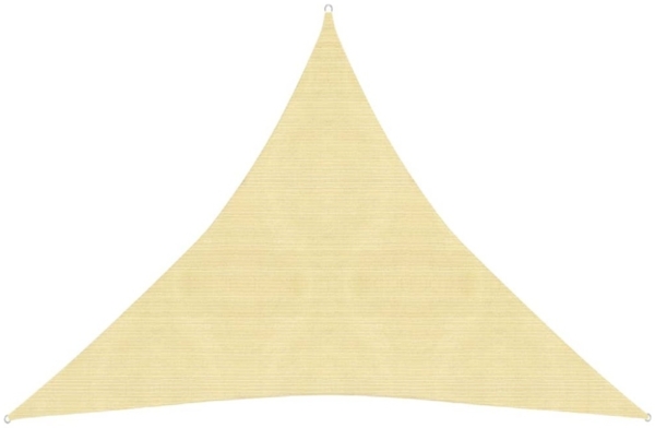 vidaXL Sonnensegel 160 g/m² Beige 6x6x6 m HDPE