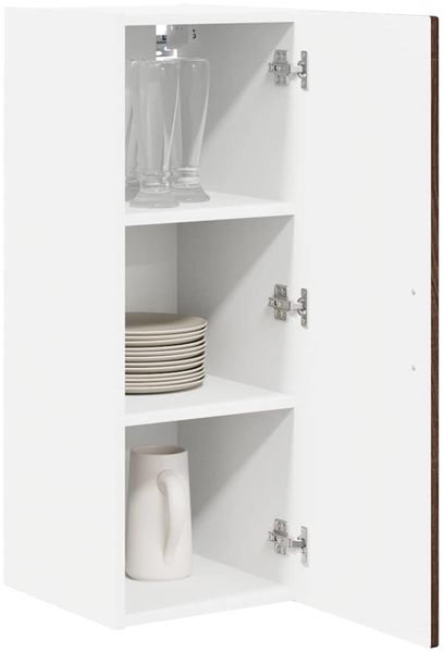 vidaXL Wandschrank PORTO 2 pcs Braun Eichen-Optik 30 x 31 x 80 cm 885370 Bild 3