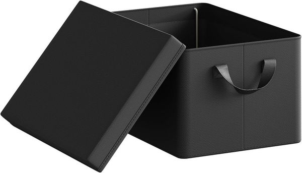 Woltu Aufbewahrungsbox (1 St, Set), mit Deckel, mit Griffen, faltbare Box für Kleidung Spielzeug