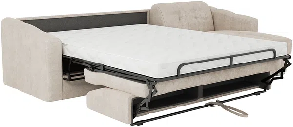 Vente-unique - DARIELO Sofa Stoff Beige - B 223 cm152 cm x H 85 cm x L 295 cm Bild 7