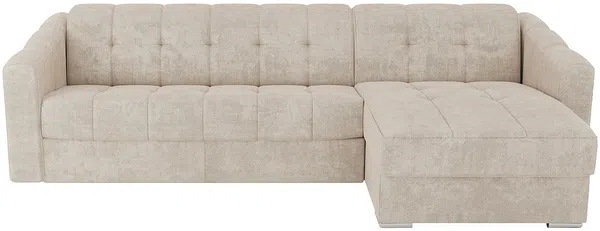 Vente-unique - DARIELO Sofa Stoff Beige - B 223 cm152 cm x H 85 cm x L 295 cm Bild 4