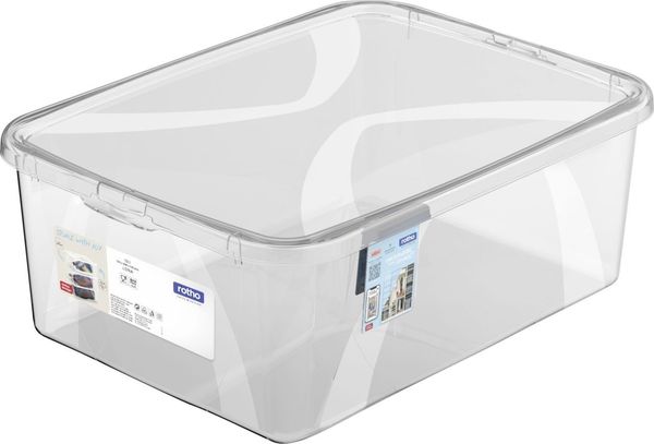 Rotho 'Lona' Aufbewahrungsbox inkl. Deckel, transparent, 10 L