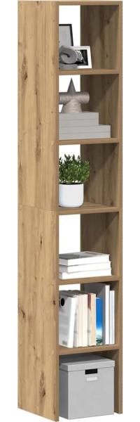 vidaXL Bücherregale 2 Stk. Stapelbar Artisan-Eiche 30 x 30 x 80 cm 858820