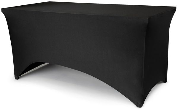 partydeco Tischläufer, Tischhusse 183x76cm rechteckig Schwarz