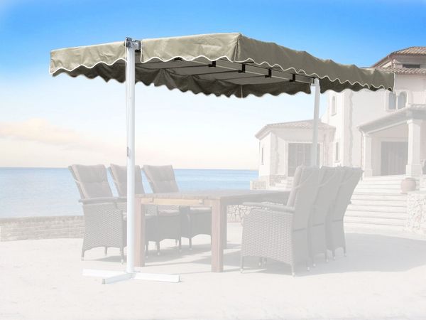 Quick Star Standmarkise Ersatzdach Markiese Dubai 375 x 225 cm - Mehrere Farben (1x Ersatzdach ohne Gestänge) Farbe: Sand / Beige RAL 1001