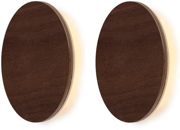 Northpoint LED Wandleuchte Indirektes Licht Echtholz, Fernbedienung mit Timer