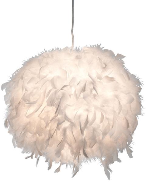 RGB LED Pendelleuchte mit Entenfedern für den Wohnraum DUCKY