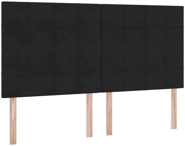 vidaXL Aufbewahrungsbett mit Matratze Schwarz 180 x 200 cm Samt 3372047 Bild 9