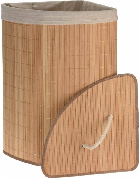 Storage Solutions Wäschekorb Ecke Wäschekorb Bambus braun