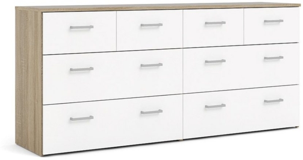 ebuy24 Kommode Spell Kommode breit 4 kleine und 4 grosse Schublad (1 St) Bild 5