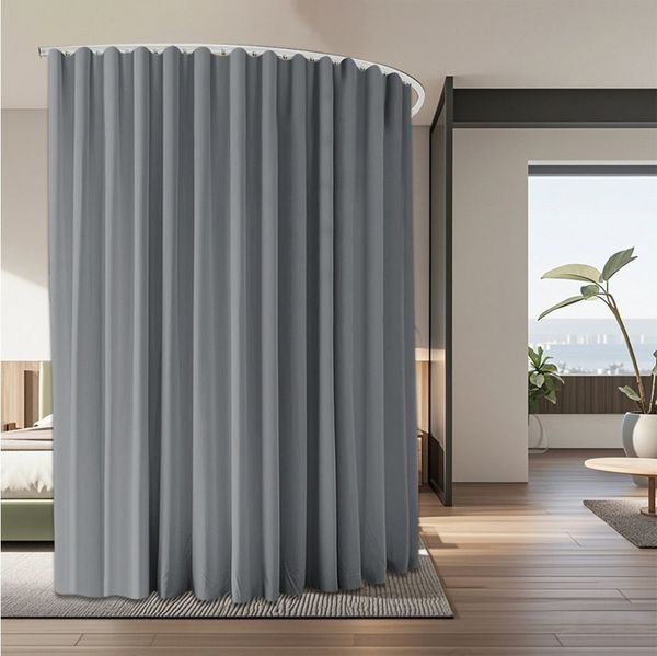 BTTO V&G Gardine Raumteiler Vorhang,Extra Breite (1 St), blickdicht, Verdunkelungsvorhang mit Schiene für Wohnzimmer (Breite: 254cm)