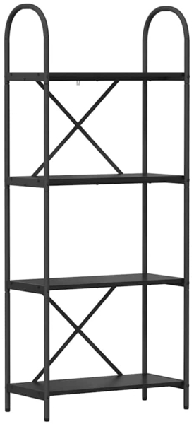 vidaXL Regal Schwarz Eichen-Optik 60 x 30 x 146 cm Holzwerkstoff 879911