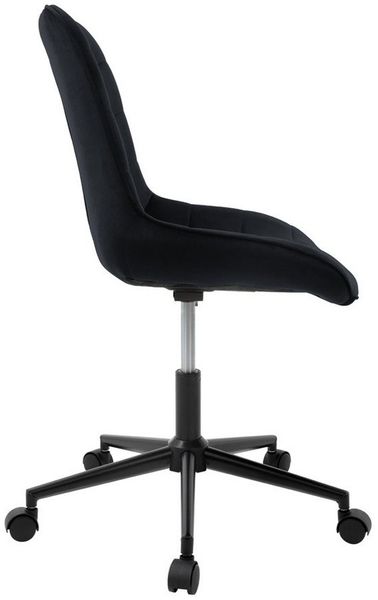 ML-DESIGN Bürostuhl Schreibtischstuhl mit Rückenlehne 360° drehbar höhenverstellbar (1 St), Polsterstuhl Schwarz, Samtbezug Metallgestell Drehstuhl Sessel Bild 3