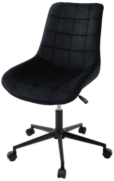 ML-DESIGN Bürostuhl Schreibtischstuhl mit Rückenlehne 360° drehbar höhenverstellbar (1 St), Polsterstuhl Schwarz, Samtbezug Metallgestell Drehstuhl Sessel