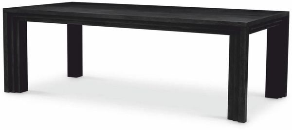 Casa Padrino Luxus Esstisch Schwarz 230 cm - Luxus Esszimmer Möbel