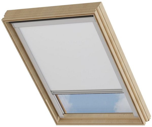 Dachfensterrollo Verdunklungsrollo Weiß - Verdunklung - Kompatibel mit VELUX MK08, Cocoon Home, verdunkelnd, Thermobeschichtet, Einfache Montage, 100% Verdunkelnd, Stufenlos
