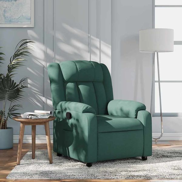 vidaXL Relaxsessel Dunkelgrün Stoff 373580