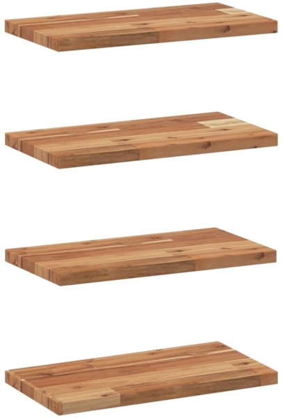 vidaXL Schweberegale 4 Stk. 40x20x2 cm Massivholz Akazie Ölbehandelt 3279498