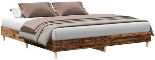 vidaXL Bettgestell ohne Matratze Altholz-Optik 180x200cm Holzwerkstoff 3329028