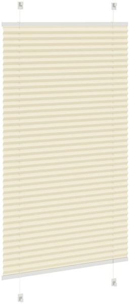 vidaXL Plissee Creme 70x100 cm Stoffbreite 69,4 cm Polyester 4015273 Bild 4