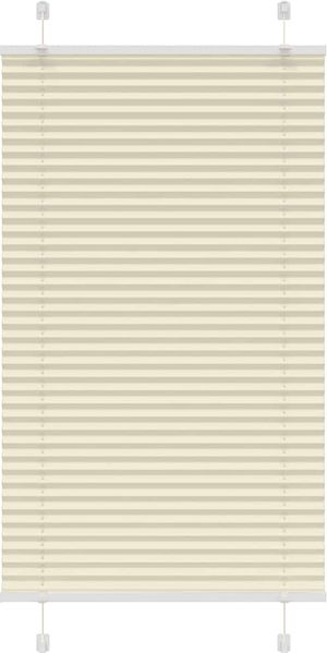 vidaXL Plissee Creme 70x100 cm Stoffbreite 69,4 cm Polyester 4015273