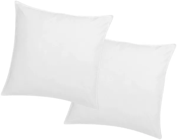 Vente-unique - AUXENCE Kopfkissen StoffStoff Weiß - B 60 cm x H 10 cm x L 60 cm