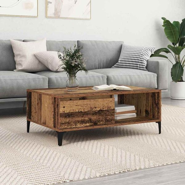 vidaXL Couchtisch Altholz 90 x 60 x 35 cm Holzwerkstoff 875116