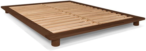 Marior HOME 'CONE' Doppelbett, 140x200, Buchenholz, Nussbaum Bild 2