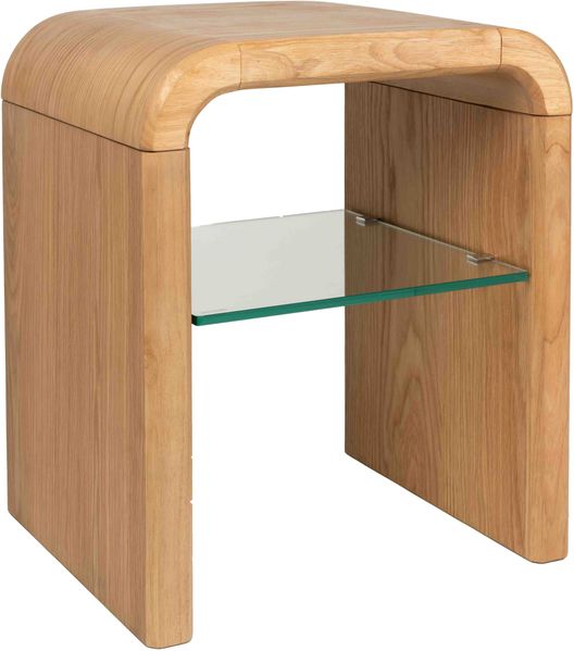 Beistelltisch BRAVE 50 cm mit Eichenfurnier von Zuiver