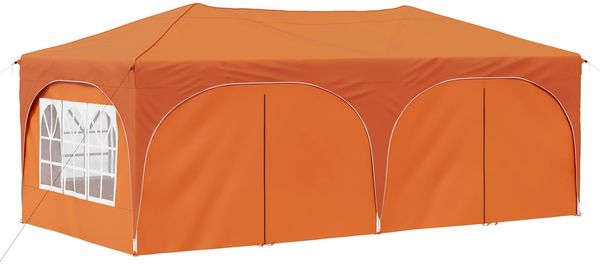 vidaXL Pop-up Partyzelt 575 x 288 x 245 cm Orange Oxford-Stoff 42019910 Bild 4