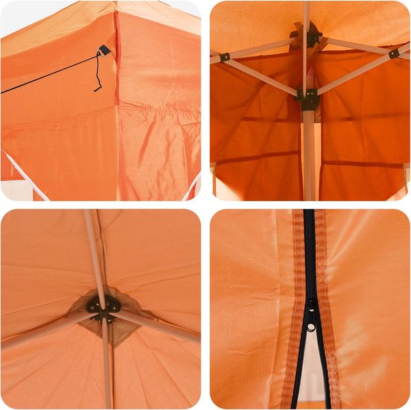 vidaXL Pop-up Partyzelt 575 x 288 x 245 cm Orange Oxford-Stoff 42019910 Bild 11