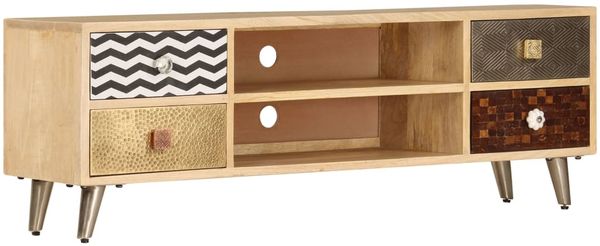 vidaXL TV-Schrank 120x30x40 cm Massivholz Mango 247340