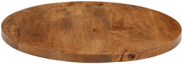 vidaXL Tischplatte Ø 50x3,8 cm Rund Massivholz Mango 370073 Bild 4