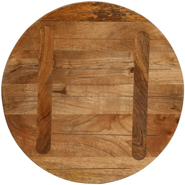 vidaXL Tischplatte Ø 50x3,8 cm Rund Massivholz Mango 370073 Bild 5