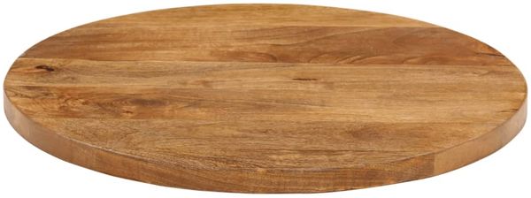 vidaXL Tischplatte Ø 50x3,8 cm Rund Massivholz Mango 370073 Bild 3