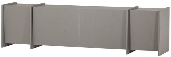 TV-Board Brock - Aschenfurnier warmes Grau, 200 cm