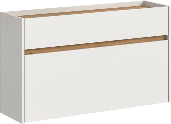 INOSIGN Schuhschrank EVRID, Breite 110cm, hängend, 1 Schubkasten, 1 Schuhwalze (1-St, individuell mit anderen Artikel der Serie EVRID erweiterbar) Schuhkommode, Kommode, Sideboard, Garderobenschrank, Flurkommode
