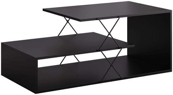 Couchtisch Nario Schwarz 100 x 50 cm Vicco