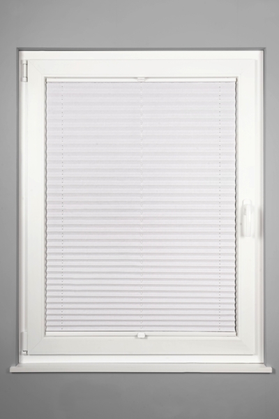 ondeco Plissee auf Maß Crushed-optik für alle Fenster innen, Montage in Glasleiste mit Spannschuh, Sonnenschutz-Rollo, Lichtschutz und blickdicht, Weiß, B): 71-80 cm, H): 40-100 cm Bild 4