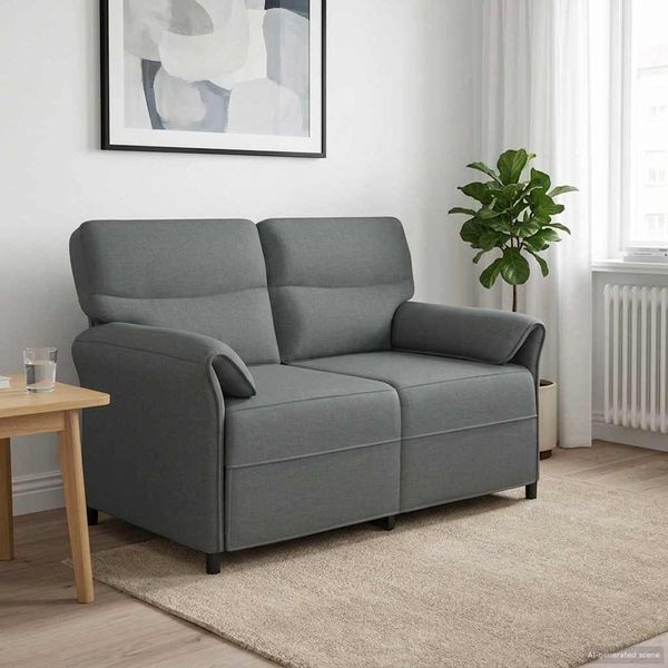 vidaXL Sofa 100% Polyester, Metallrahmen, MDF, Sperrholz 42033884