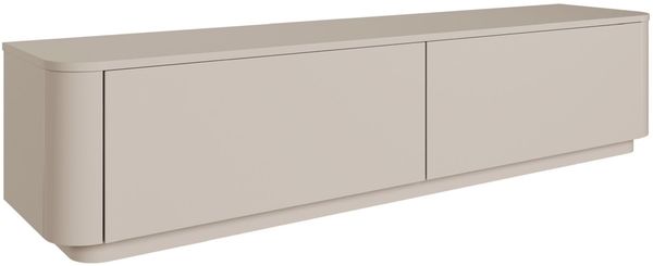 Selsey TV-Schrank 175 cm Hängendes TV-Board Mit Mattem Finish, Kaschmirfarbener Wohnwand Für Wohnzimmer, Mit MDF-Leisten, Stauraum Mit Klappen, Inkl. Sockel & Wandhalterungen, Made in Europe