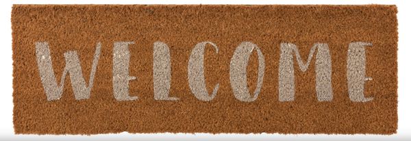 Fußmatte Welcome Kokos Naturell / Weiß