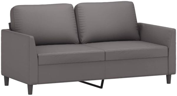 vidaXL 2-Sitzer-Sofa Grau 140 cm Kunstleder 359335 Bild 2