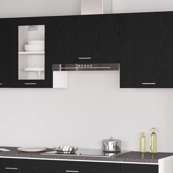 vidaXL Hängeschrank Lyon Schwarz Eichen-Optik 60 x 31 x 40 cm 863146
