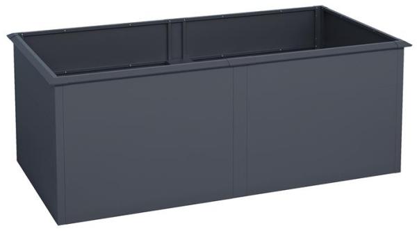 Hochbeet Design Gemüsebeet Pflanzbeet 200x100x77 cm mit Schneckenkante Anthrazit