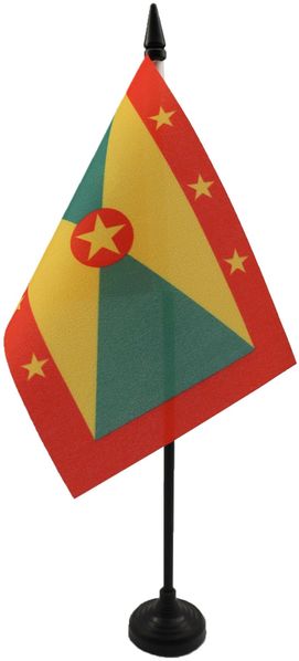 AZ FLAG - Tischflagge Grenada - 15x10 cm - Grenada Tischfahne 10x15 Cm - Flaggen