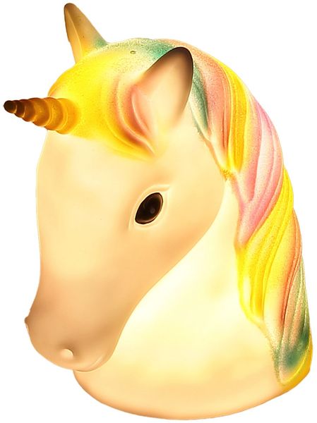 LED Dekolampe Einhorn, Tischlampe, USB oder Batterie, H 21 cm