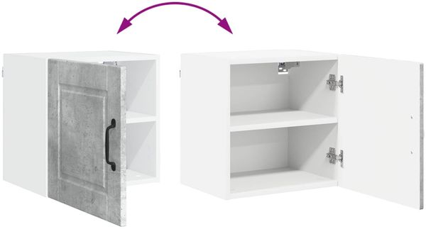 vidaXL Wandschrank PORTO Beton Grau 40 x 31 x 40 cm Holzwerkstoff 885231 Bild 11